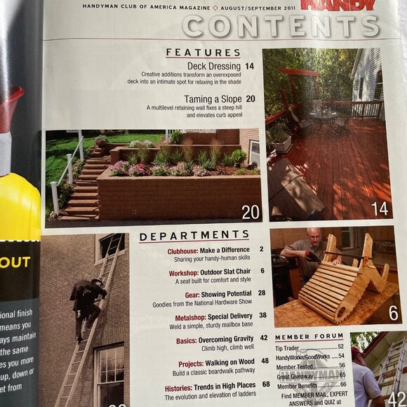 Handyman Club of America Magazine Vol 19 Issue 107 No 4 Aug Sep 2011 Curb Appeal - Picture 5 of 9
